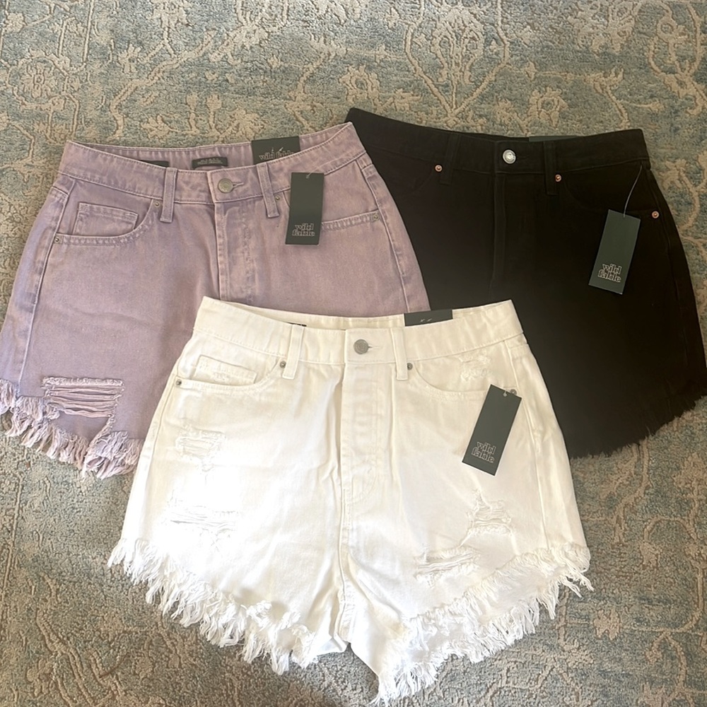 NWT Wild Fable Cut Off high rise shorts 6 28